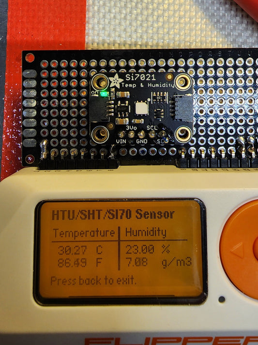 Temperature and Humidity Custom Board compatible with Flipper Zero - Nastea's Classic Circuitry