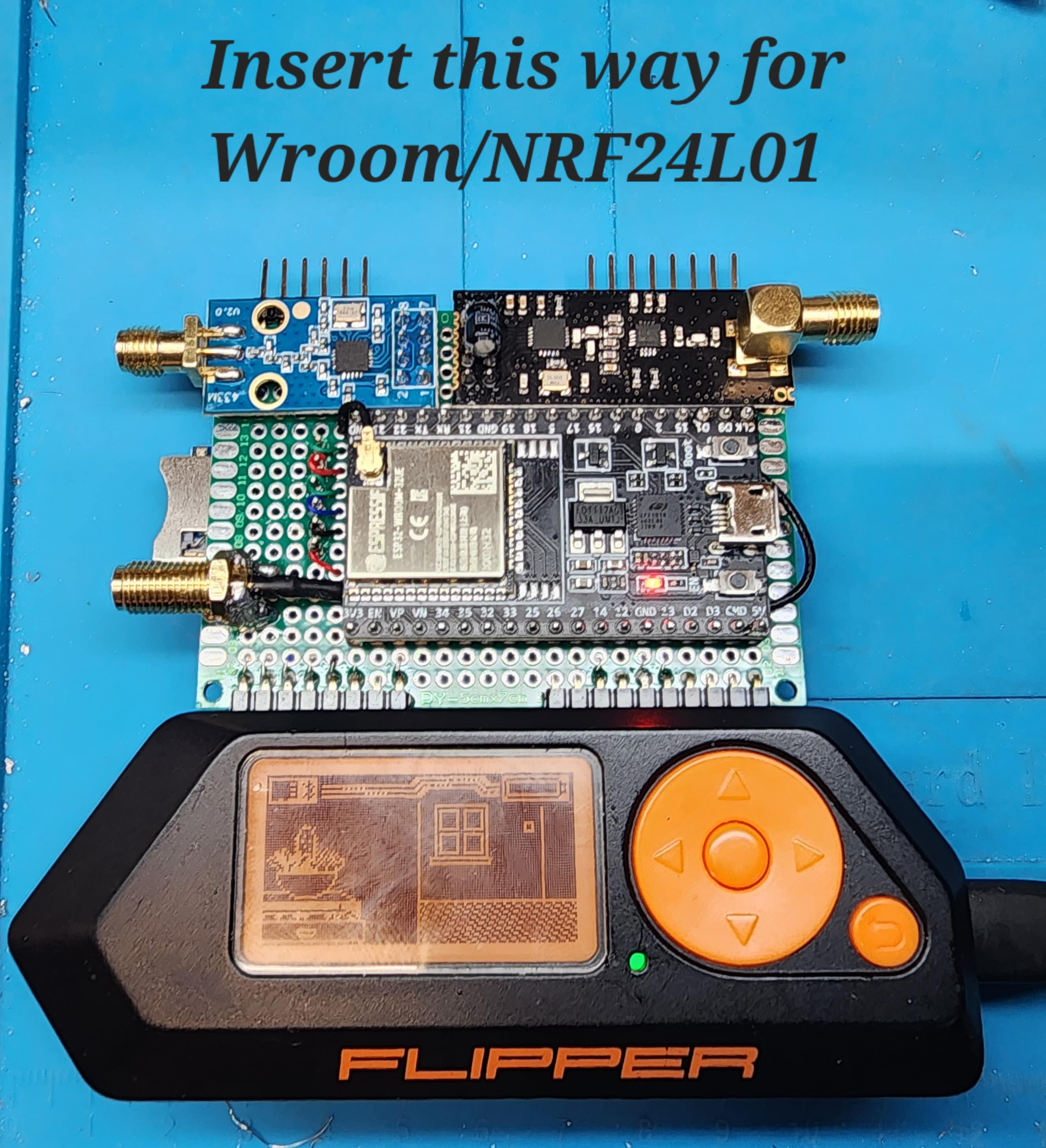 3-in-1 Device, Marauder/NRF24/CC1101: works w/Flipper Zero