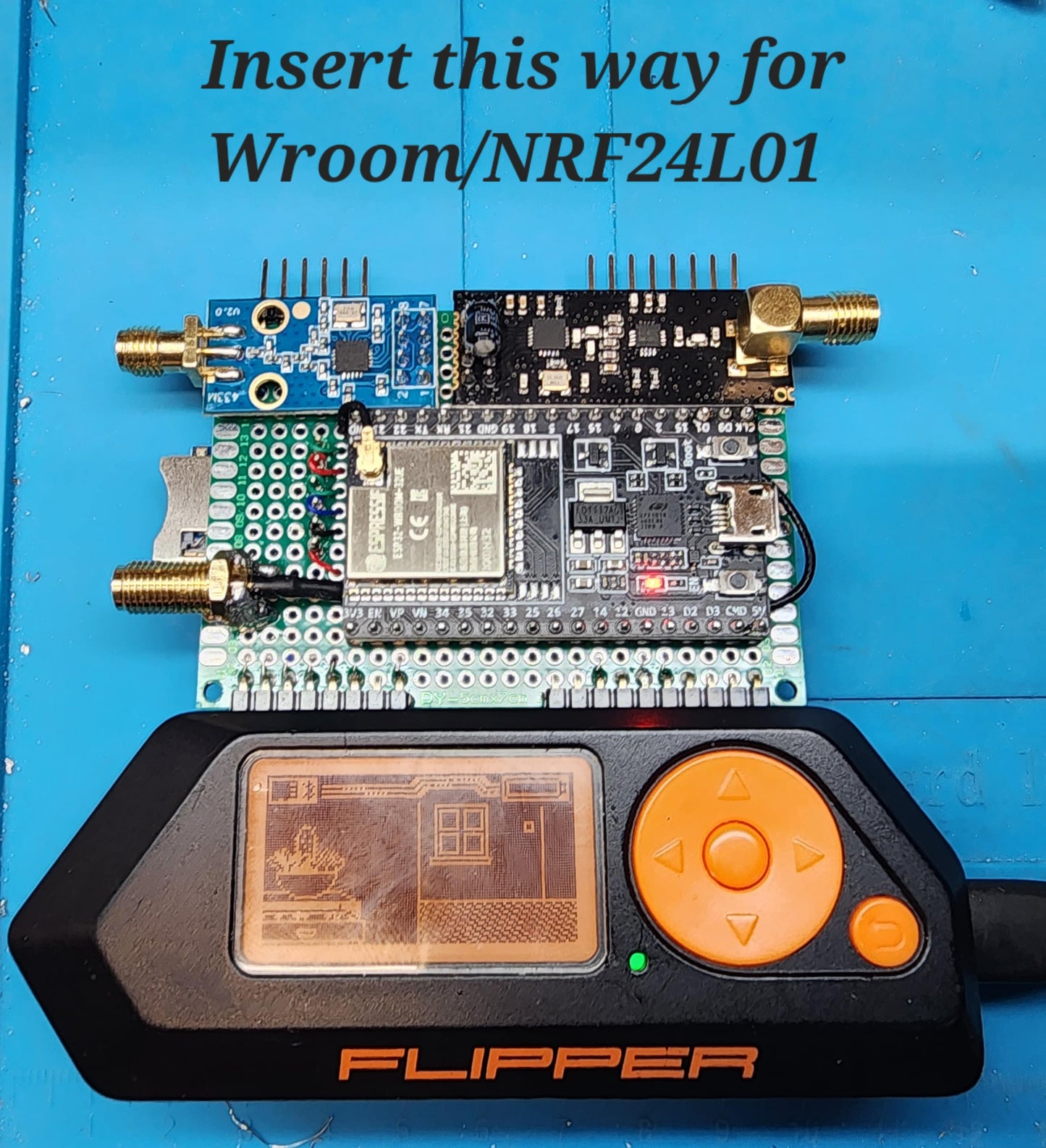 Flipper Zero Marauder/NRF24/CC1101: 3-in-1 Device with SD Card Slot and Antenna Options